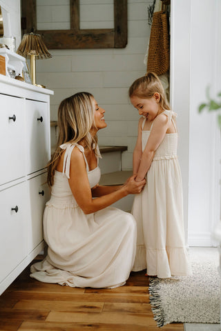 ROSE & LÉO - Robe mini LARISSA - ivoire doux