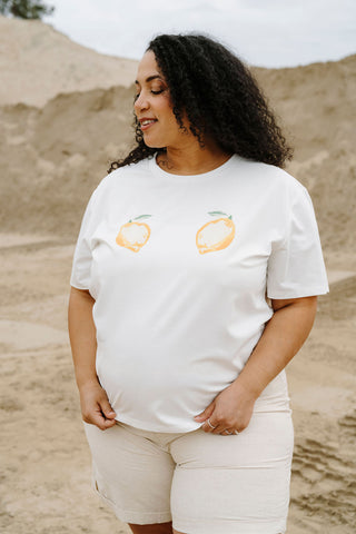 T-shirt oversize fruité - citron