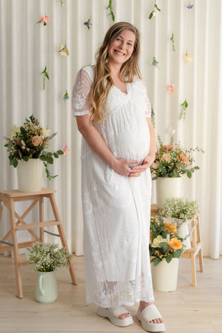 Robe AMÉLIA - dentelle blanche