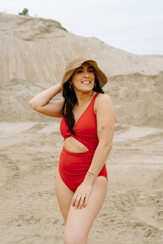 Maillot de bain une pièce - rouge cerise