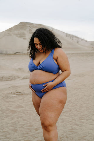 Haut de maillot de bain - blue bloom