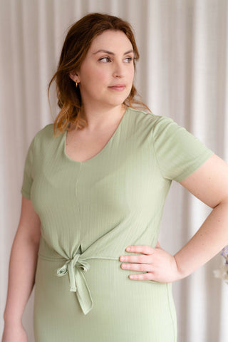 Robe LIANE - vert pastel