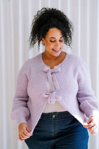 Cardigan DENISE - lilas pastel