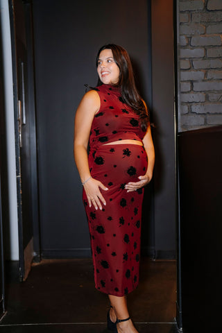 Top TARA - rouge grenat