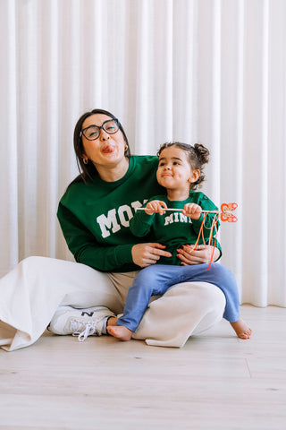 ROSE & LÉO - Crewneck MINI - vert forêt