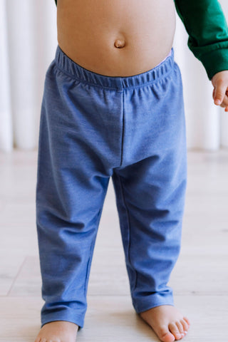 ROSE & LÉO -  Legging effet denim - petit ciel