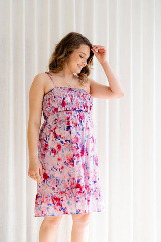 Robe TIARA - rose sauvage