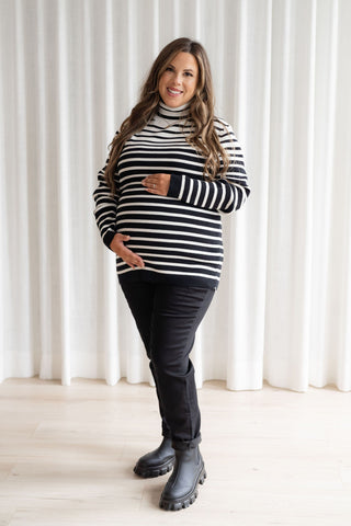 Pantalons extensible en twill - noir