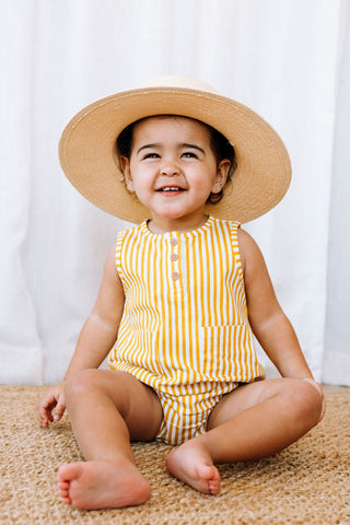 ROSE & LÉO - Barbotteuse à rayures - caneton