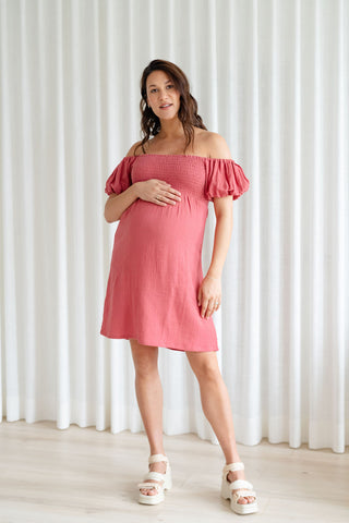 Robe JASMINA - rouge corail