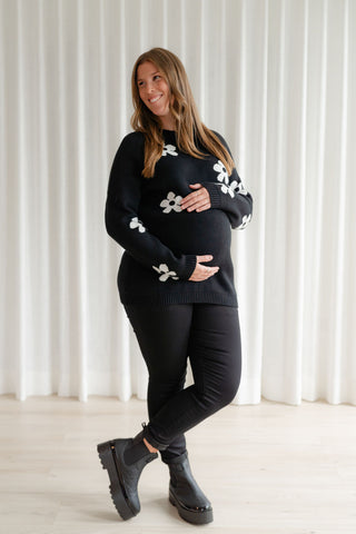 Pantalons extensible en twill - noir