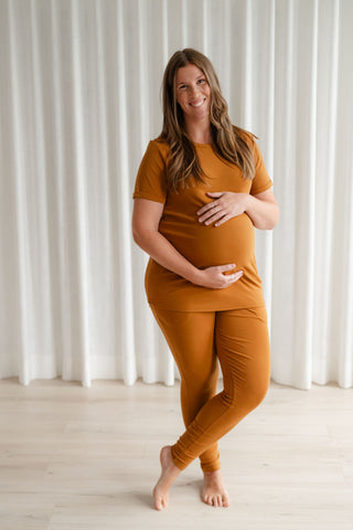 T-shirt lounge - caramel