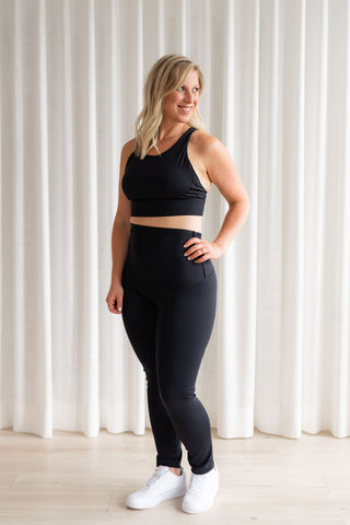 Top de yoga - noir