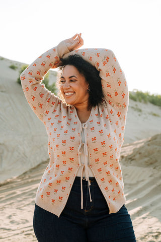 Cardigan LISA - fleurs des bois