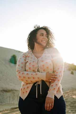Cardigan LISA - fleurs des bois