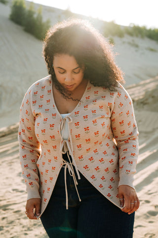 Cardigan LISA - fleurs des bois