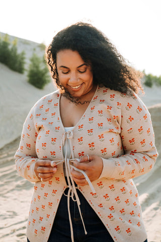 Cardigan LISA - fleurs des bois