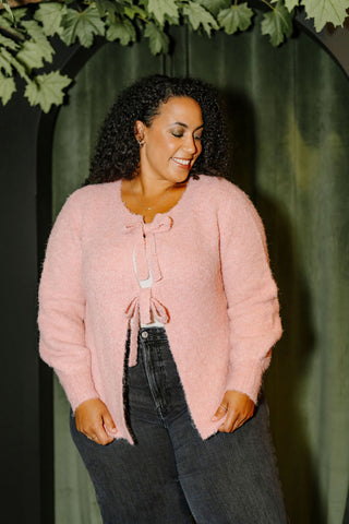 Cardigan DENISE - rose ballerine