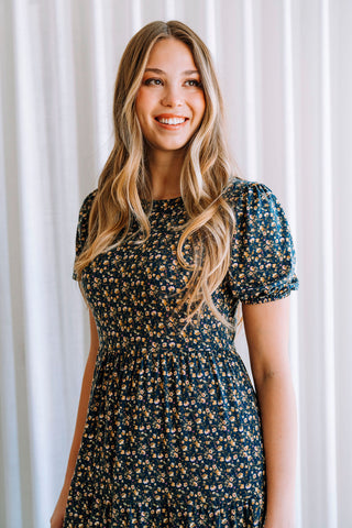 Robe ROSANNA - floral champêtre