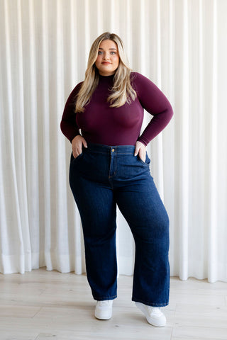 Jeans - coupe relaxed (taille élastique) - indigo