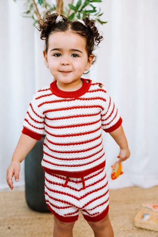 ROSE & LÉO - Petit outfit tricot - coccinelle