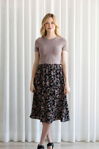 Jupe fleurie à taille élastique 2.0 - mystère floral