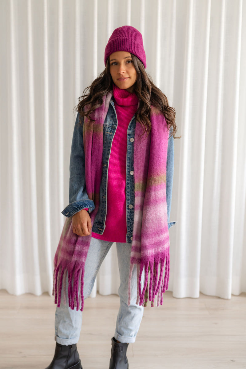 Tuque beanie - magenta