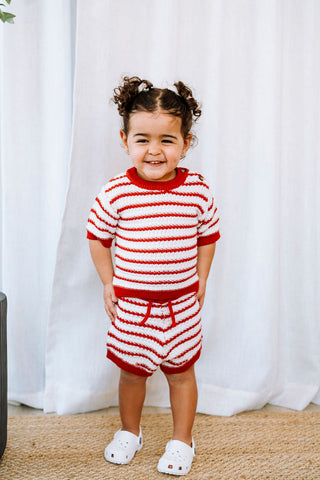 ROSE & LÉO - Petit outfit tricot - coccinelle