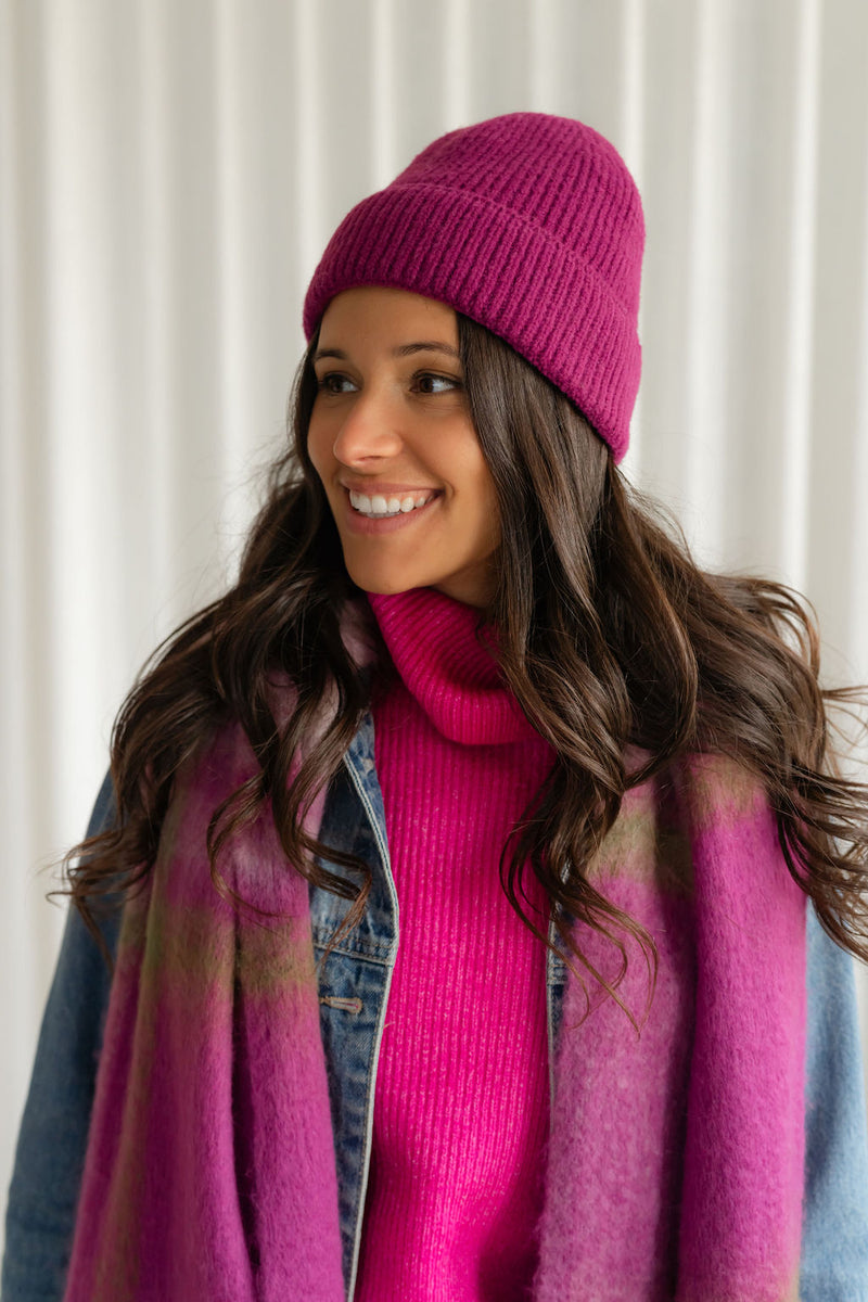 Tuque beanie - magenta