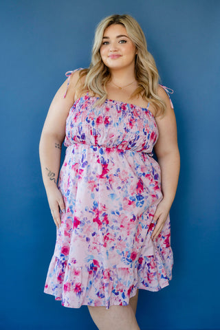 Robe TIARA - rose sauvage
