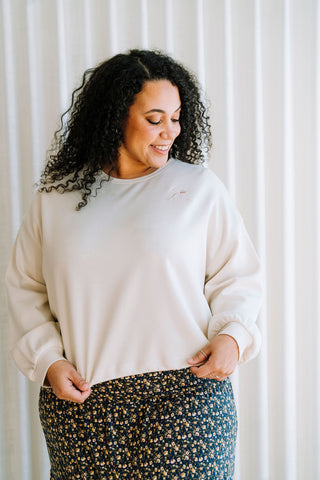 Sweatshirt ANGELA - avoine