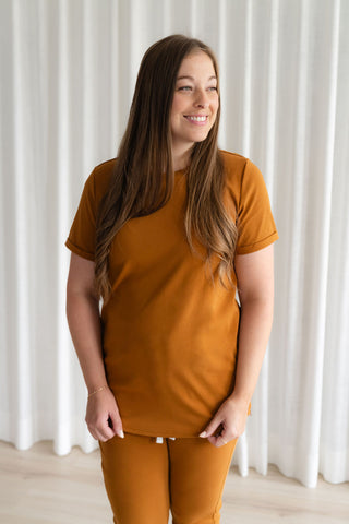 T-shirt lounge - caramel