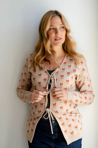 Cardigan LISA - fleurs des bois