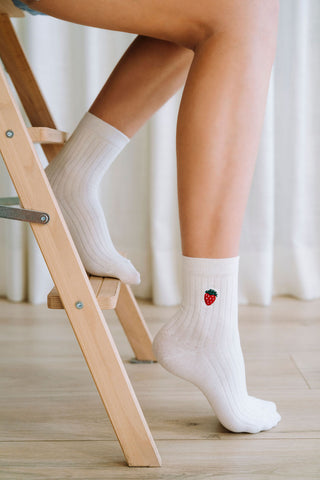 Chaussettes - fraise