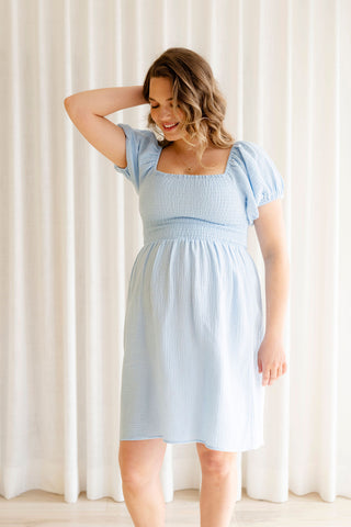 Robe JASMINA - baby blue