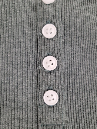 LÉGERS DÉFAUTS - T-shirt TALIA à boutons - vert turquoise mix
