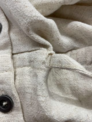 LÉGERS DÉFAUTS - ROMPER en lin - beige mix