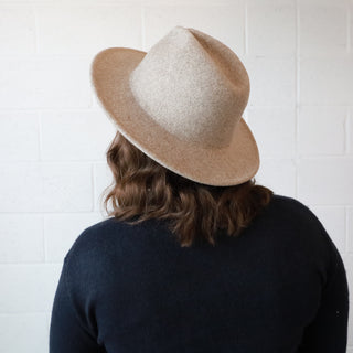 Chapeau de feutre - gris-sable