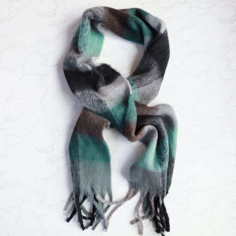Foulard à carreaux - combo vert