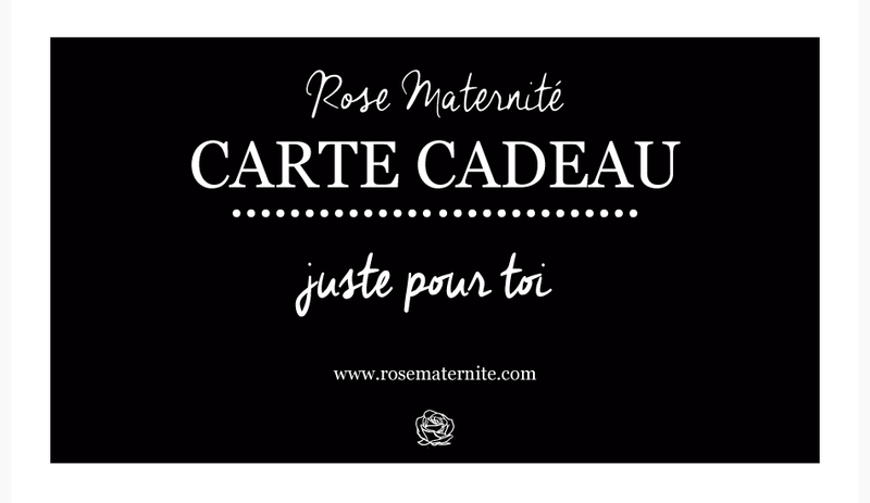 Rose Maternité carte cadeau