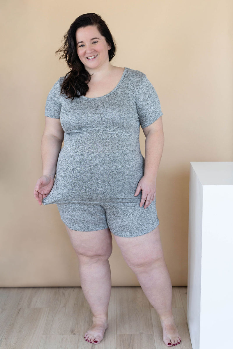 LÉGERS DÉFAUTS - Shorts SALLY - gris chiné