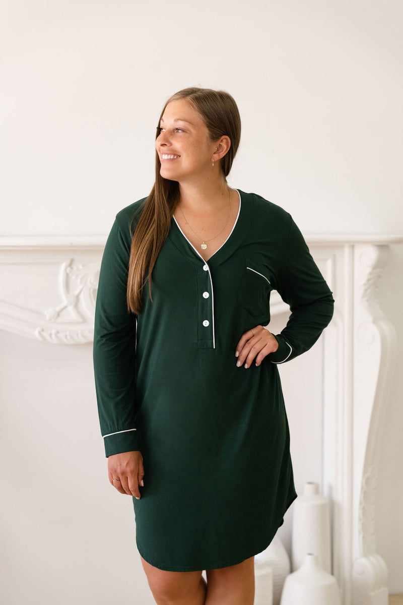 Robe de nuit - vert forêt