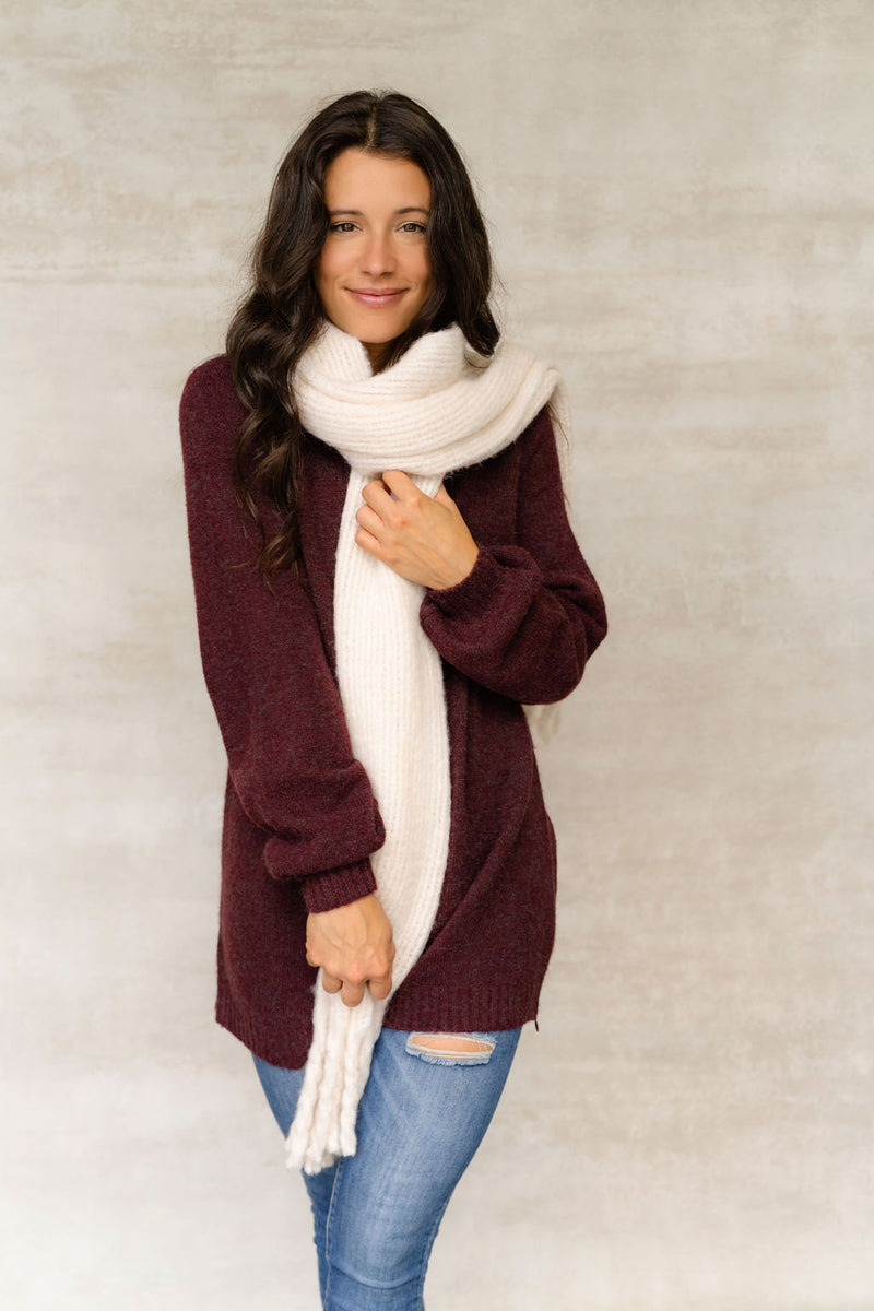 Foulard uni - perle