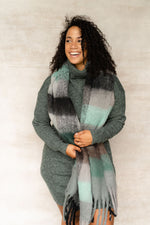 Foulard à carreaux - combo vert