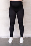 Legging de maternité effet denim - noir