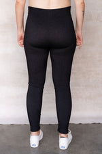 Legging de maternité effet denim - noir