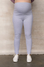 Legging de maternité en coton - gris pâle