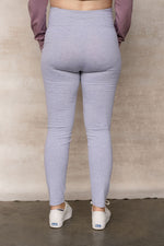 Legging de maternité en coton - gris pâle