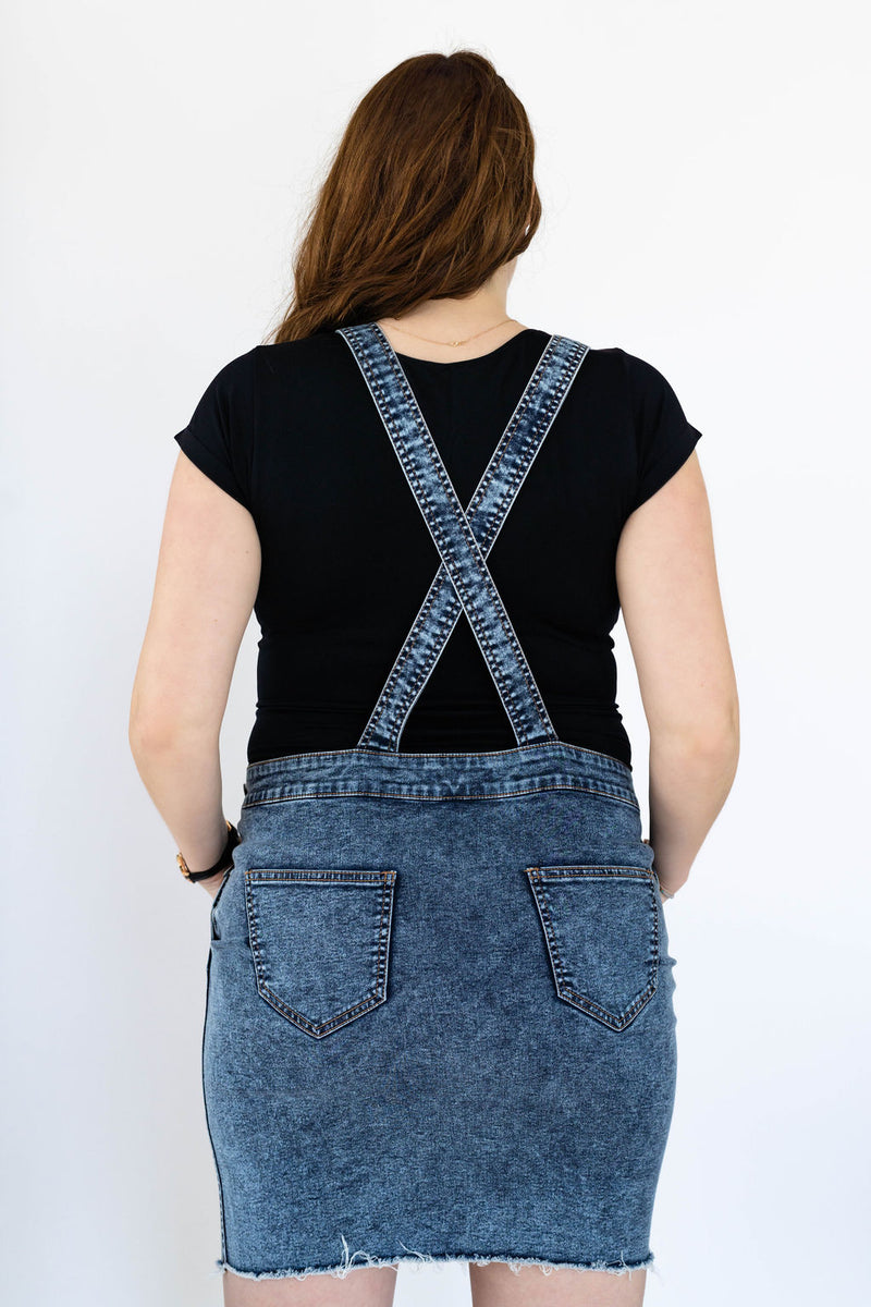 Robe salopette - denim