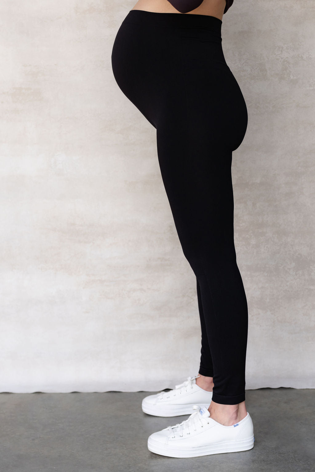 Legging sans couture noir – ROSE MATERNITÉ